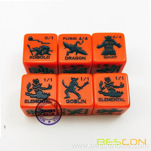 Handmade Engraving Dice Story Dice for Board Game
